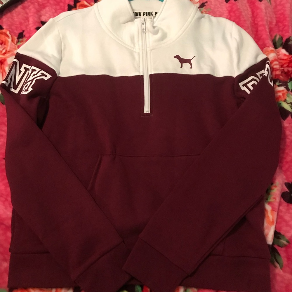 PINK Perfect Quarter Zip NIP